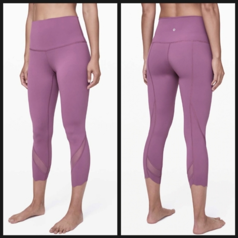 Lululemon Wunder Under Crop ll *Roll Down Scallop Full-On Luxtreme 24" Vintage